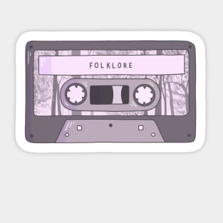 Folklore Cassette Sticker